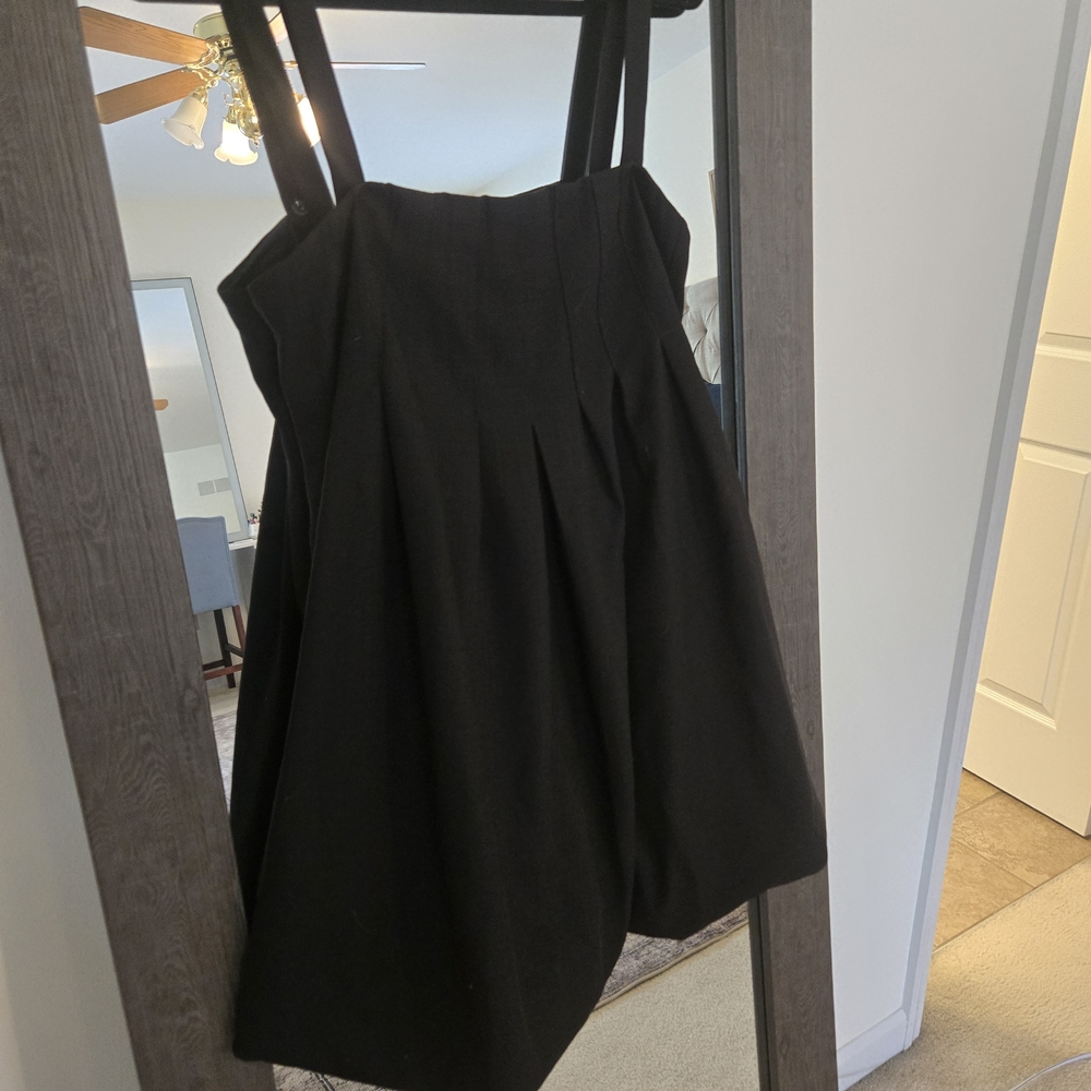 Commense Black Pleated Mini Dress – Size M – NWT